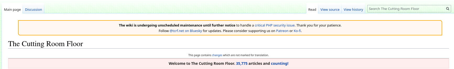 The Cutting Room Floor