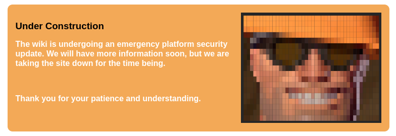Team Fortress 2 Wiki. The Engineer picture is made from colored unicode blocks.